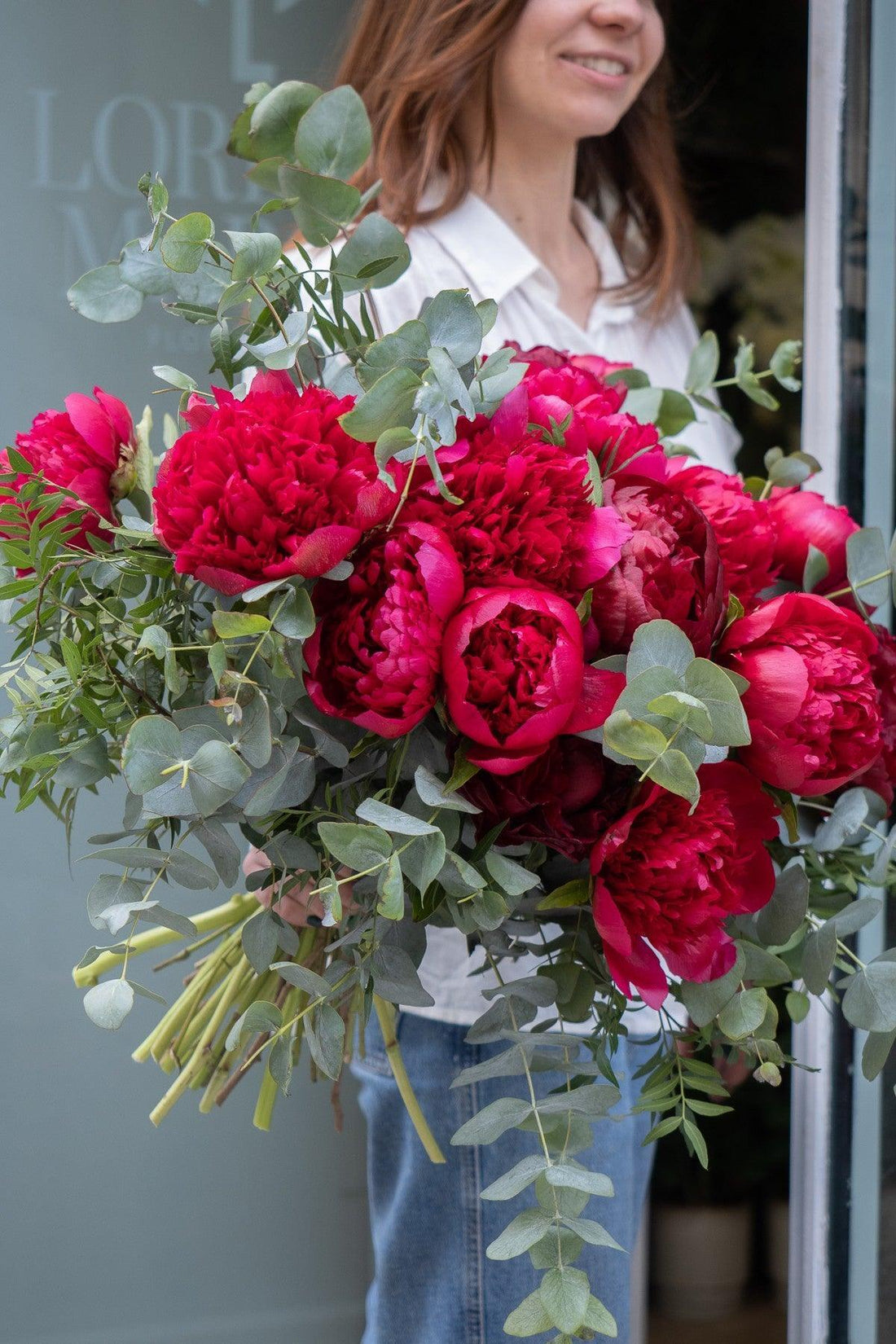 Peonías burdeos - Lorena Marco