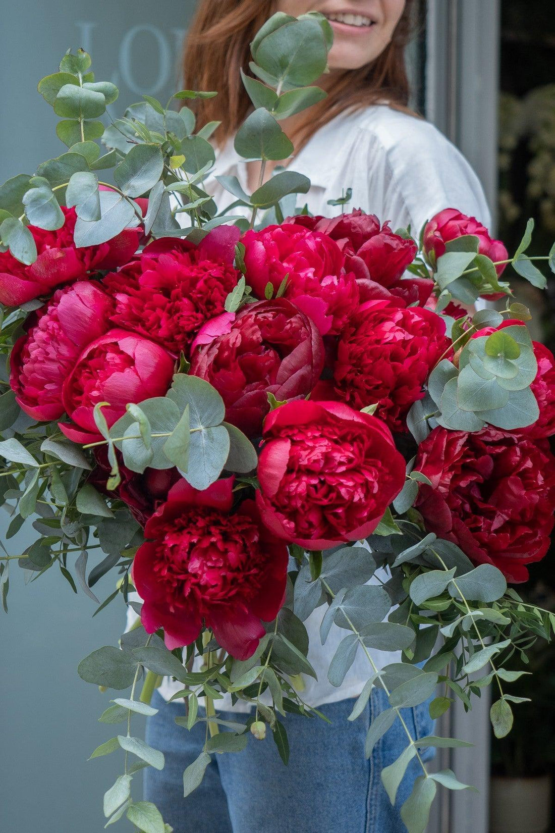 Peonías burdeos - Lorena Marco