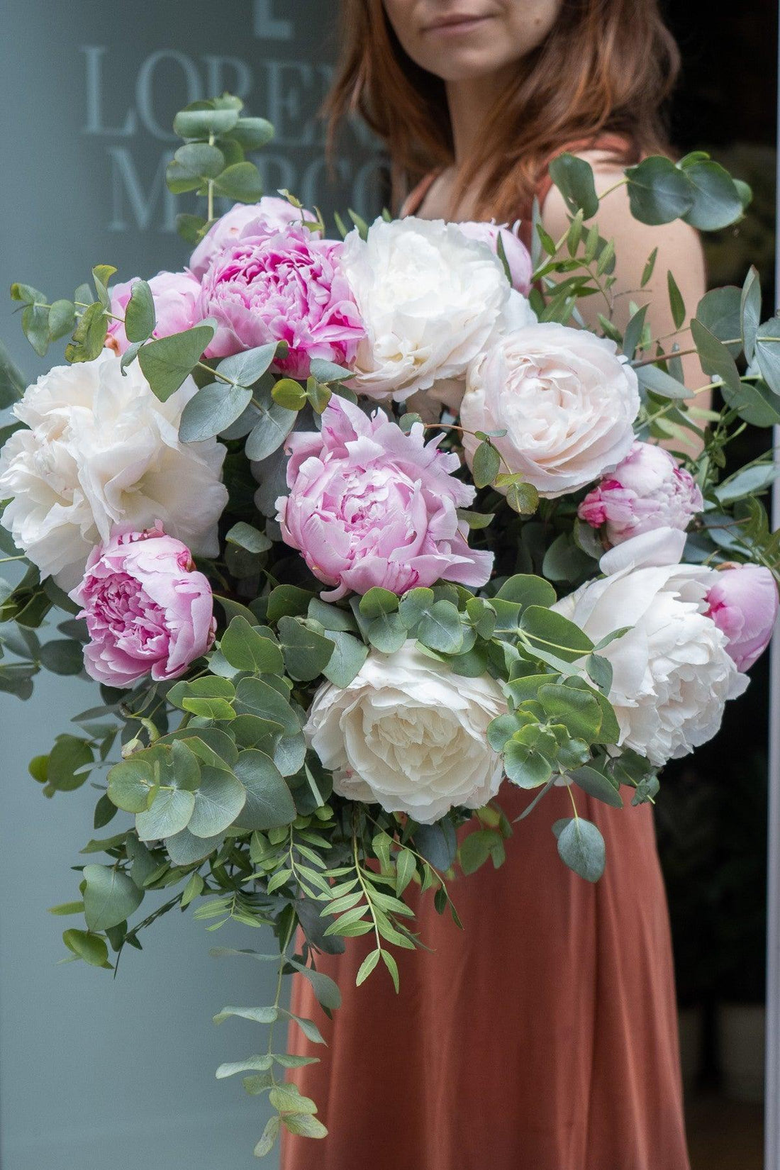 Peonías blanca y rosa - Lorena Marco