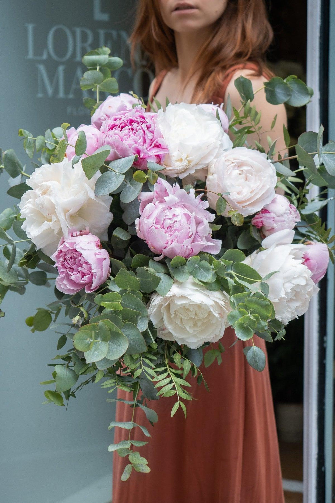 Peonías blanca y rosa - Lorena Marco