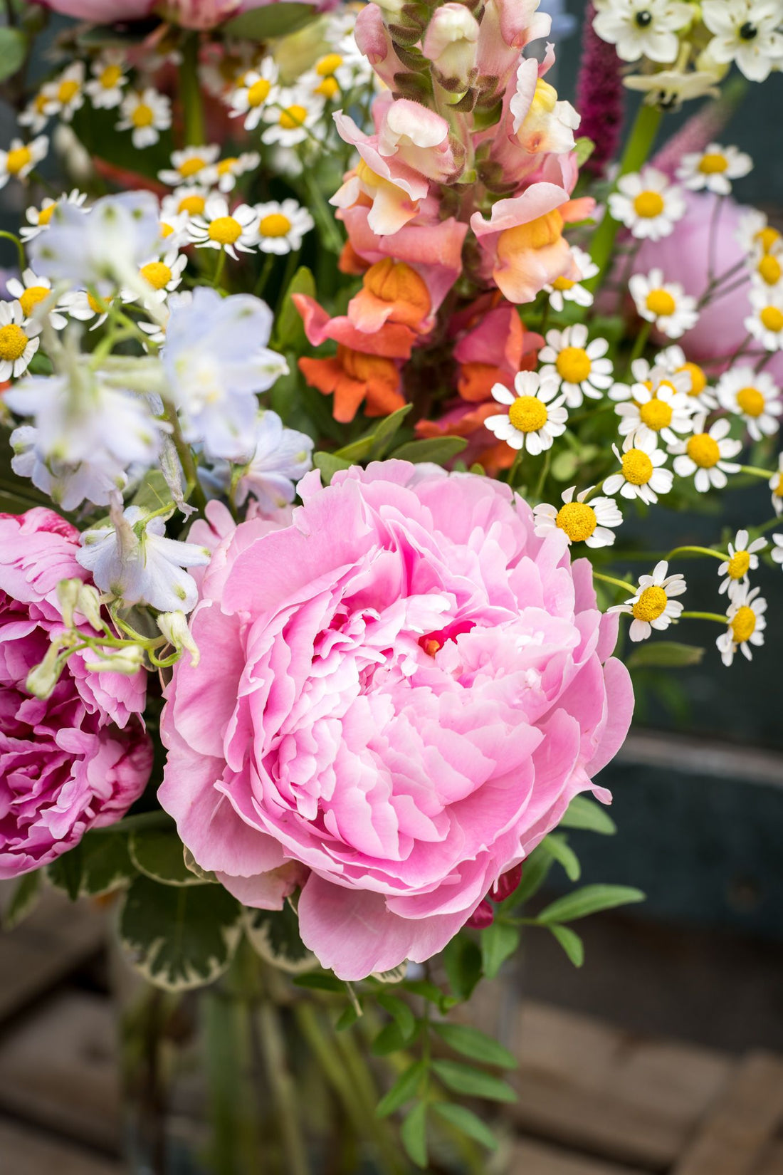 Ramo Silvestre con peonía